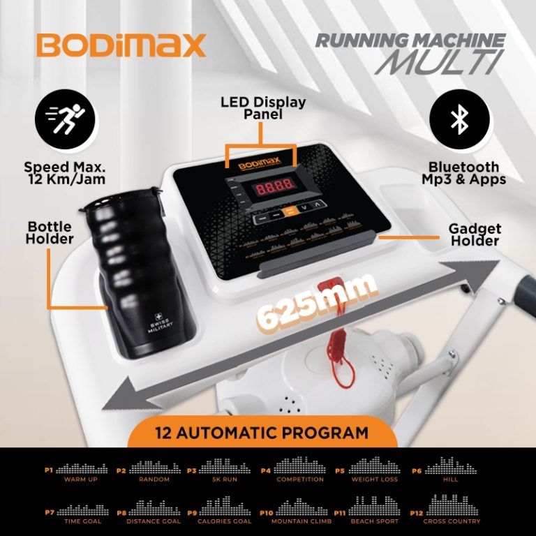 Bodimax Running Machine Multi Jual Treadmill Elektrik