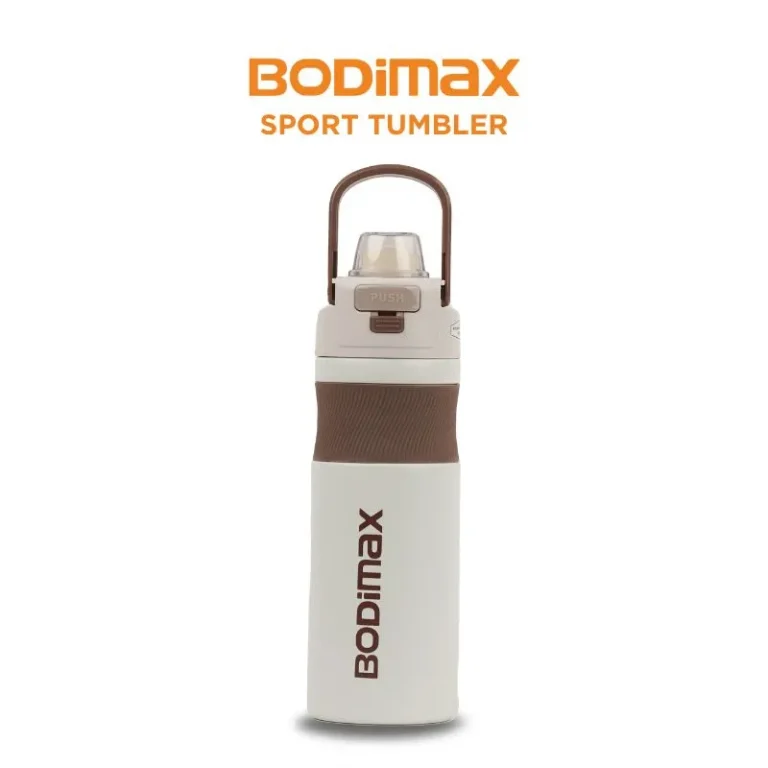 BODIMAX ONE TOUCH CLIP TUMBLER WHITE