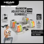 HEAD Rainbow Adjustable Dumbbell - 12 kg