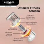 HEAD Rainbow Adjustable Dumbbell - 12 kg - Image 4