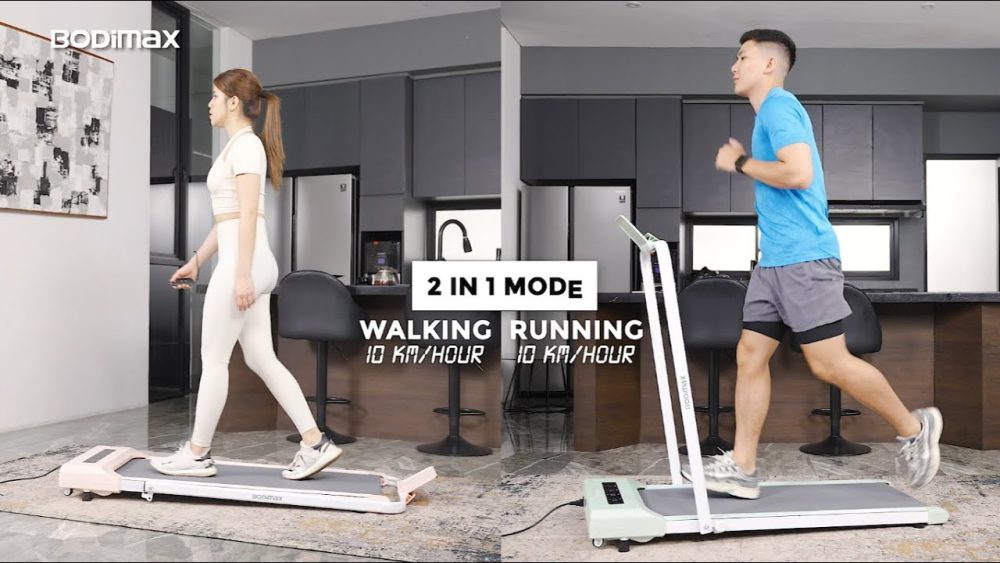 BODIMAX RUNNING PAD PASTEL - TREADMILL LOW WATT DENGAN WARNA YANG CANTIK